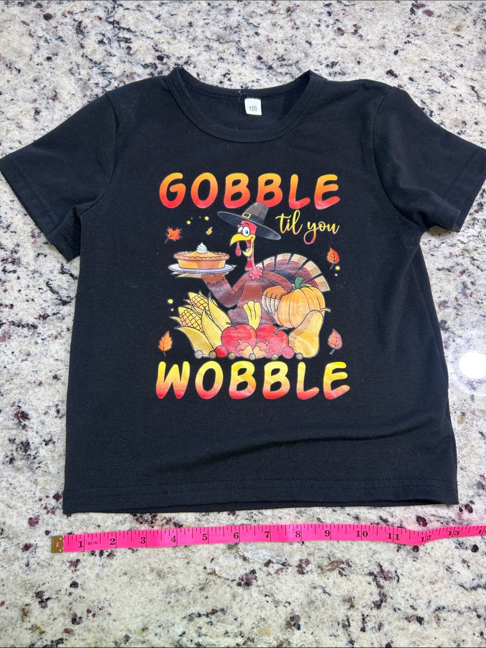 Source Unknown Black Kids 'Gobble Til You Wobble' Thanksgiving Tee